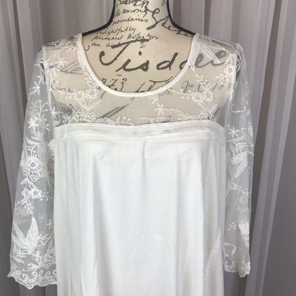 Bohemian Lace Layering Tunic Sz L - Picture 4 of 8